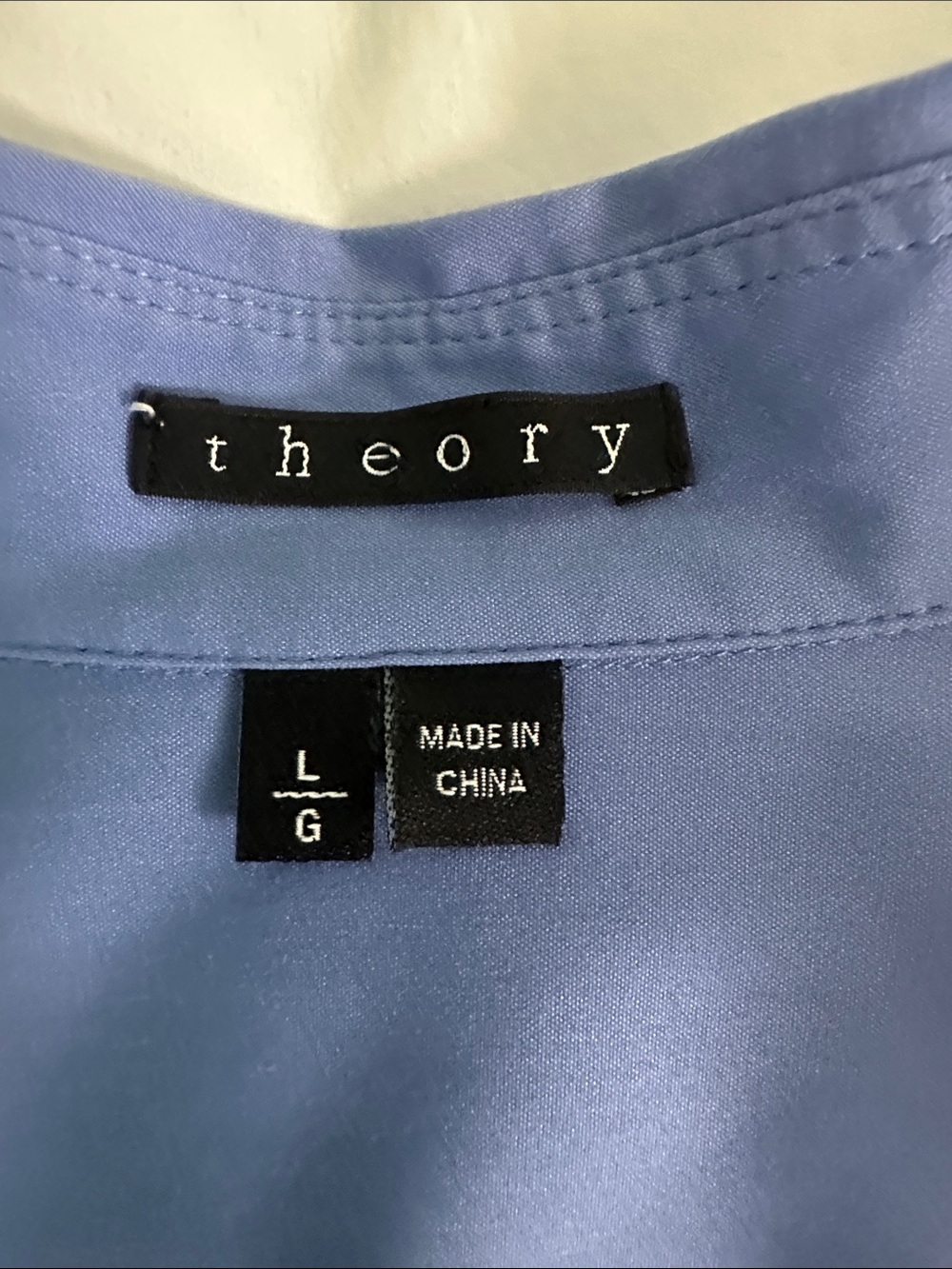 Theory Periwinkle Button-Down Shirt - Picture 2 of 3